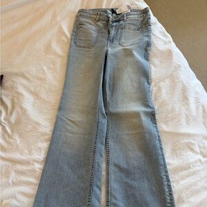 Zara Light Blue Flare Women's Jeans